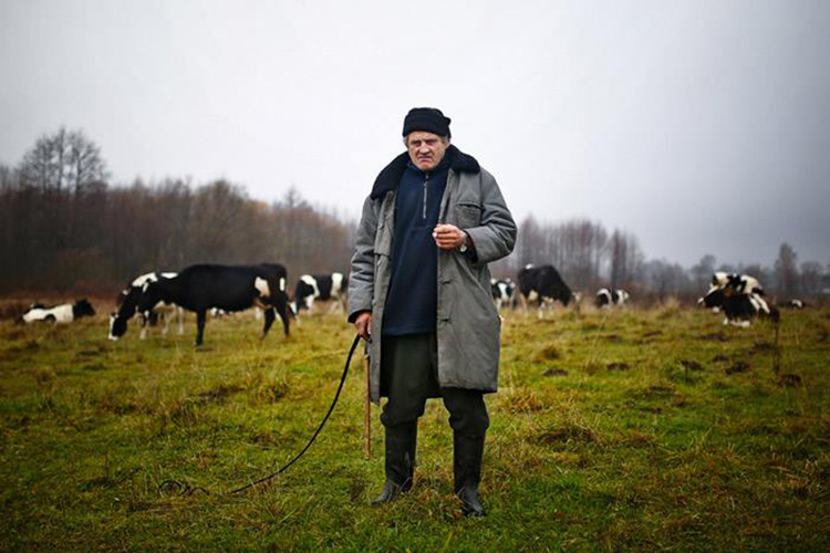 Фотография Сергея Гудилина «Пастух», удостоенная первого места в номинации «Репортажный портрет (синглы) в конкурсе BelarusPressPhoto-2014